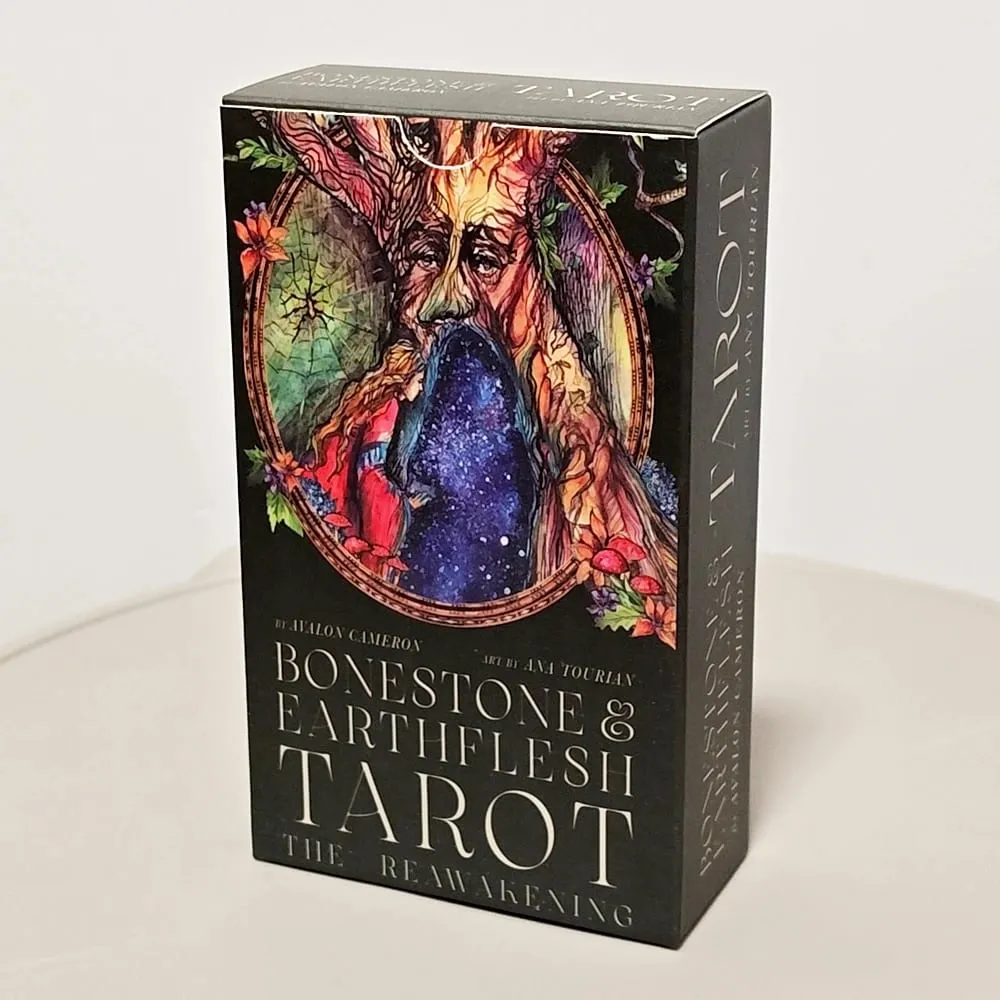 Bonestone & Earthflesh Tarot Deck 12*7cm – A Journey Through Myth Mysticism and Sacred Landscapes