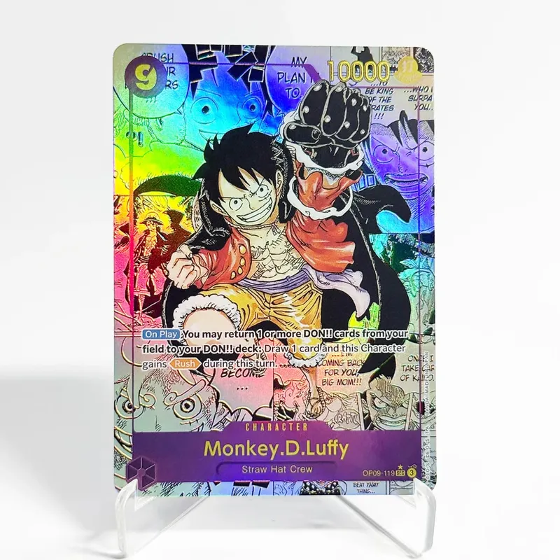 OP09 One Piece Emperors in the New World Curated Deck Luffy Shanks Roger Buggy Zoro Dragon Foil Textured Proxy Cards English — image 3