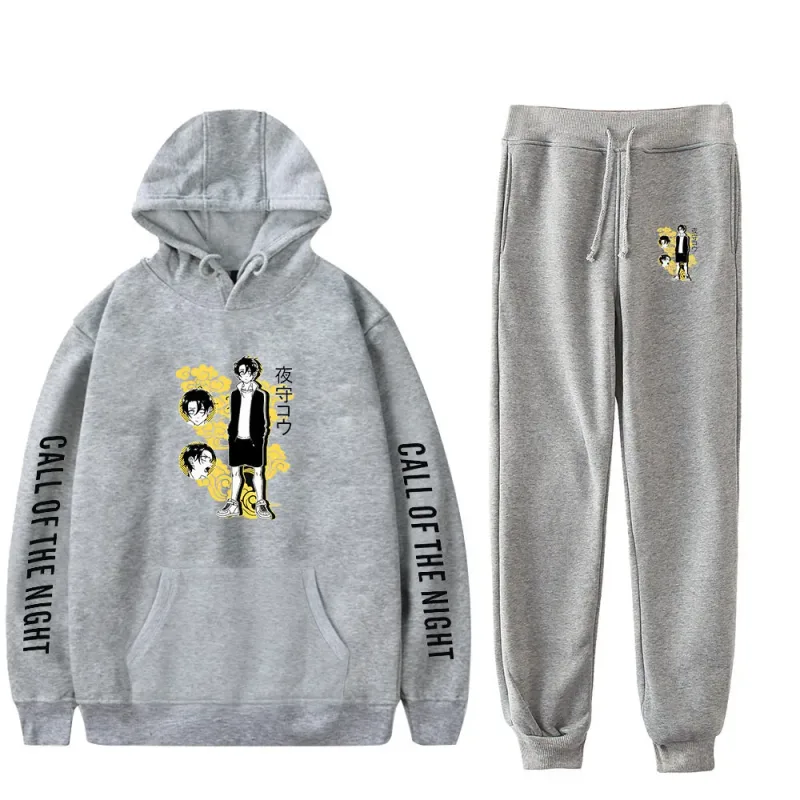 Harajuku Comfortable Call of the Night Print Sweatshirt Sweatpants Suit Hoodies+ Trousers Suit Boys/Girls 2 Piece Set Clothes — image 9
