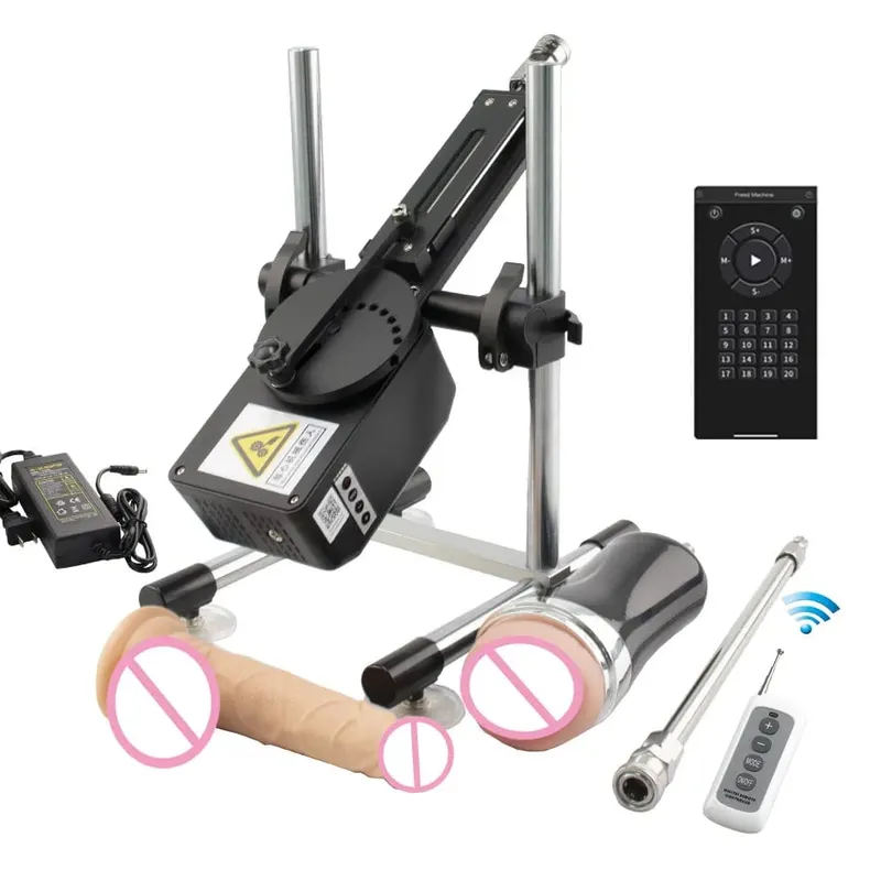 70W Sex Machine With Dildo Attachments Vibrator Sex Toys for Couples Adult Men Women Vagina Female Masturbation Sextoy