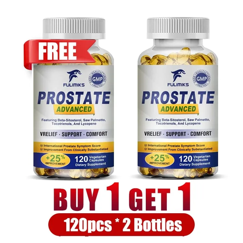 Premium Prostate Capsules with Saw Palmetto & Beta-Sitosterol Supports Urinary Flow Prostate Health & Comfort Relieve Bladder