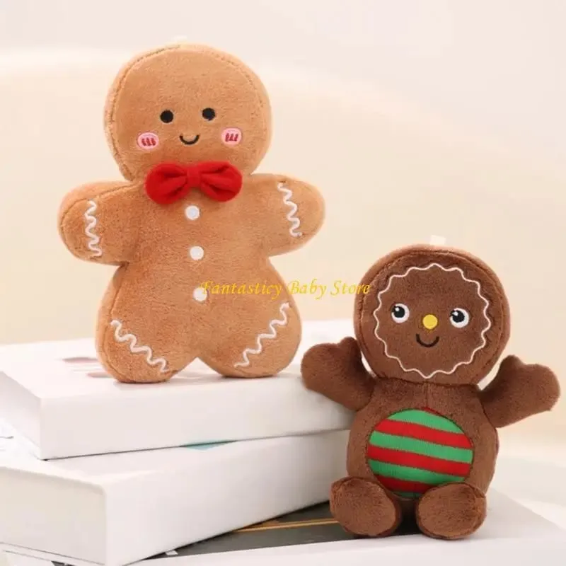 J6BE Dessert Stuffed Plush Pillow for Christmas Decoration Festive Room — image 3