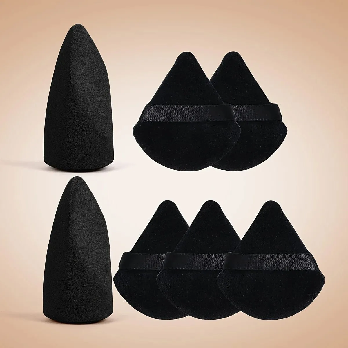 7PCS Professional Makeup Sponge Puff Set Multi-Faceted Blending Applicators Soft Skin-Friendly Face Tools — image 1