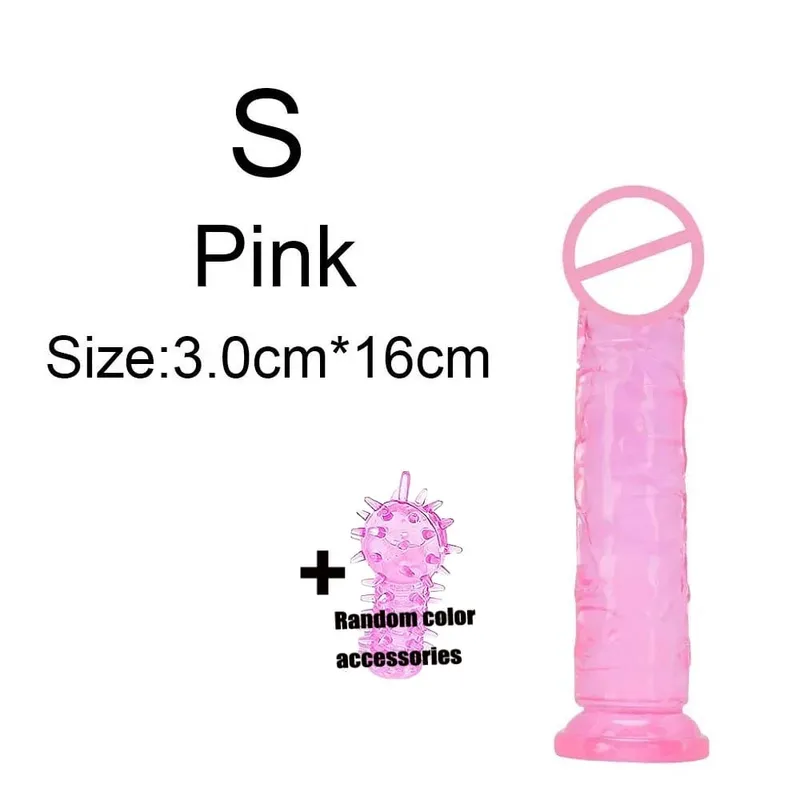 Super levné realistické měkké ženy erotické anální velké dildo přísavka Jelly Dick erotické hračky měkké klitorisy vaginální masturbátory penis