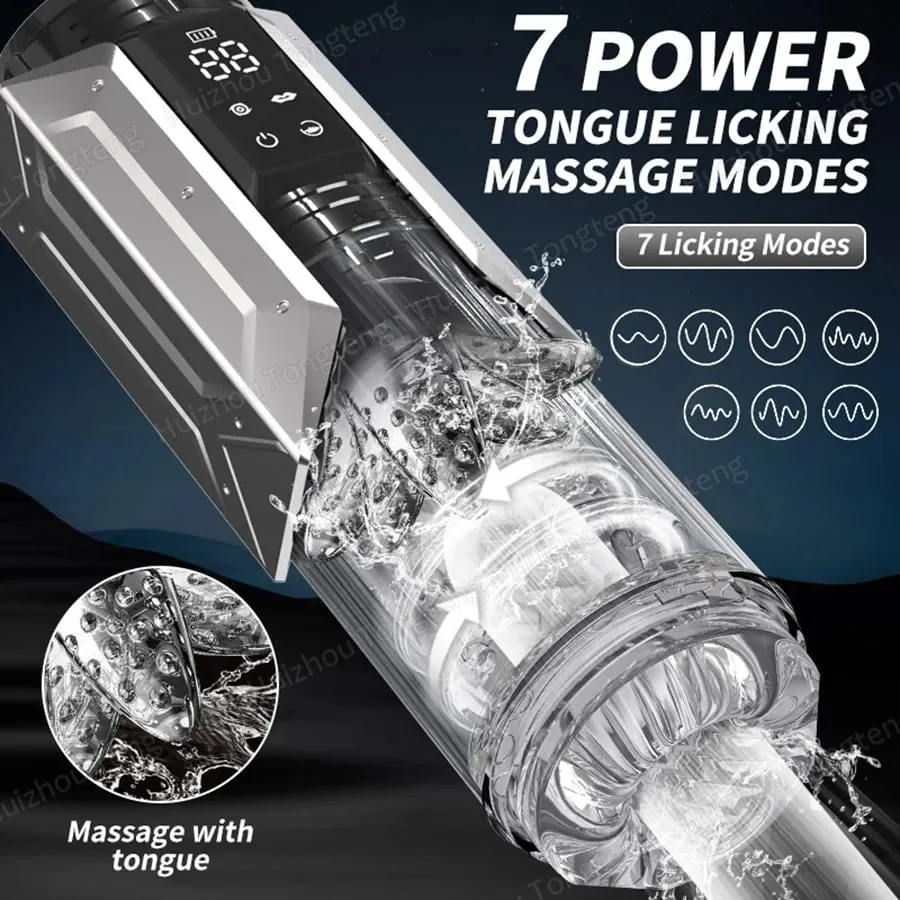 Automatic Male Masturbator Stroker with 7 Thrusting Rotating Licking Adult Pocket Pussy Mens Sex Toy Blowjob Sex Machine — image 6