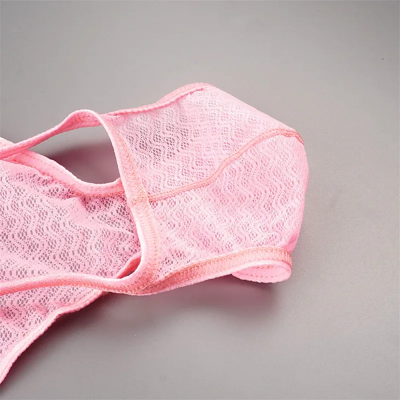 Ultra Thin Strap Mesh Nylon Briefs for Men Bulge Pouch Low Rise Breathable Male Underwear Sexy Plus Size Panties S-XL — image 13