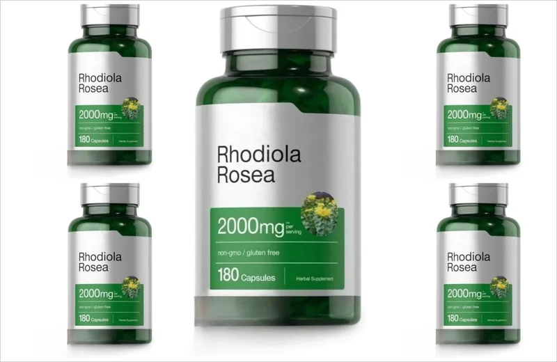 Rhodiola Rosea Root Extract 2000mg Equivalent Herbal Dietary Supplement 180 Capsules — image 11