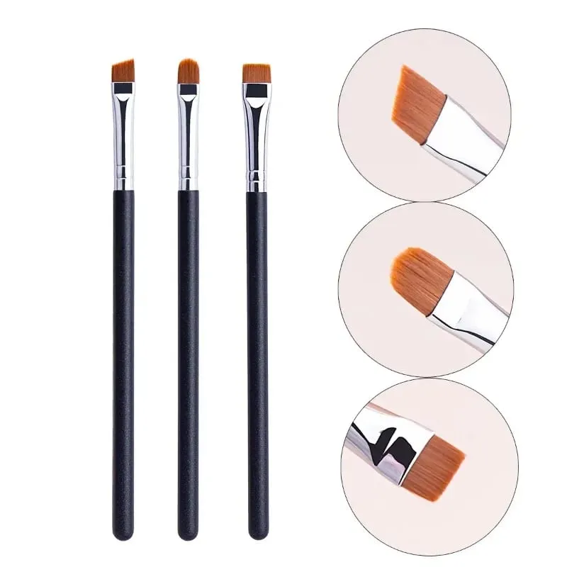 212 Flat Eyebrow Brush Ultrathin Eyebrow Makeup Brushes Flat Eyeliner Brush Thin Eye Liner Brow Contour Beauty Brush Tool — image 1
