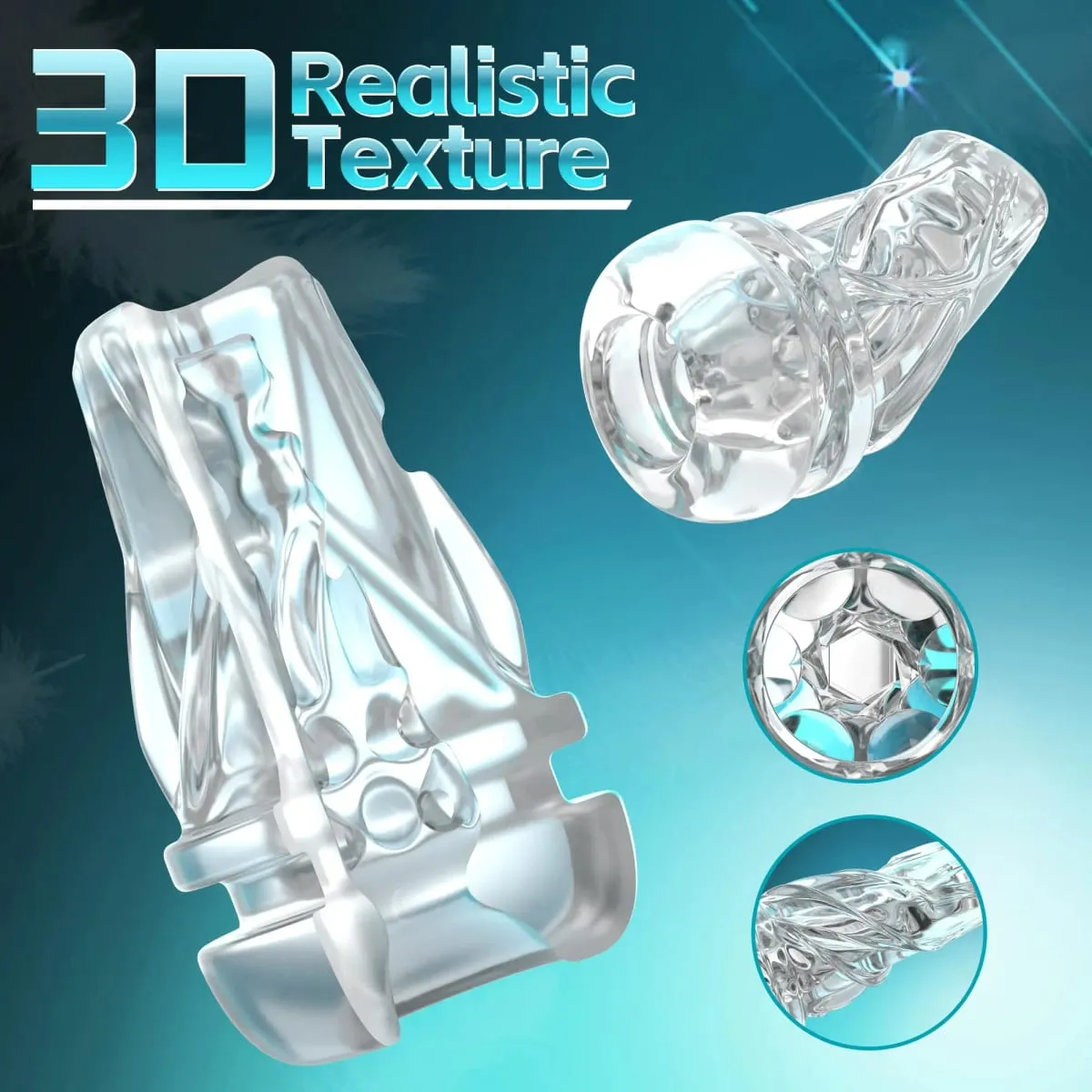 Automatischer männlicher Masturbator, 10 Saugvibrationsmodi, Mastubator-Cup mit 3D-realistisch strukturierter Taschenmuschi, Sexspielzeug für Männer, 18 — image 5