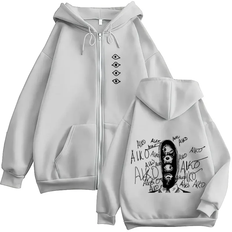 Oyasumi Goodnight Punpun Aiko Tanaka Manga Zipper Hoodies Men Women Clothing Fashion Oversized Zip Up Sweatshirts Jacket Coats — image 3