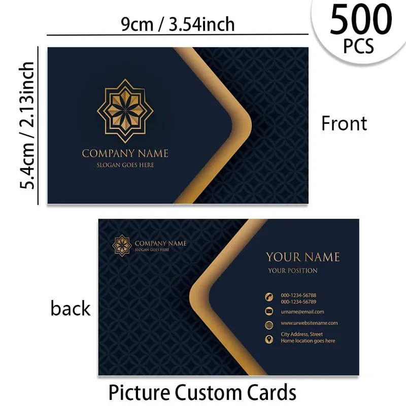 200/500/1000pcs Customizable Cards Personalized Business Cards with Acrylic Storage Box Matte Film Thank You Invitations — image 6