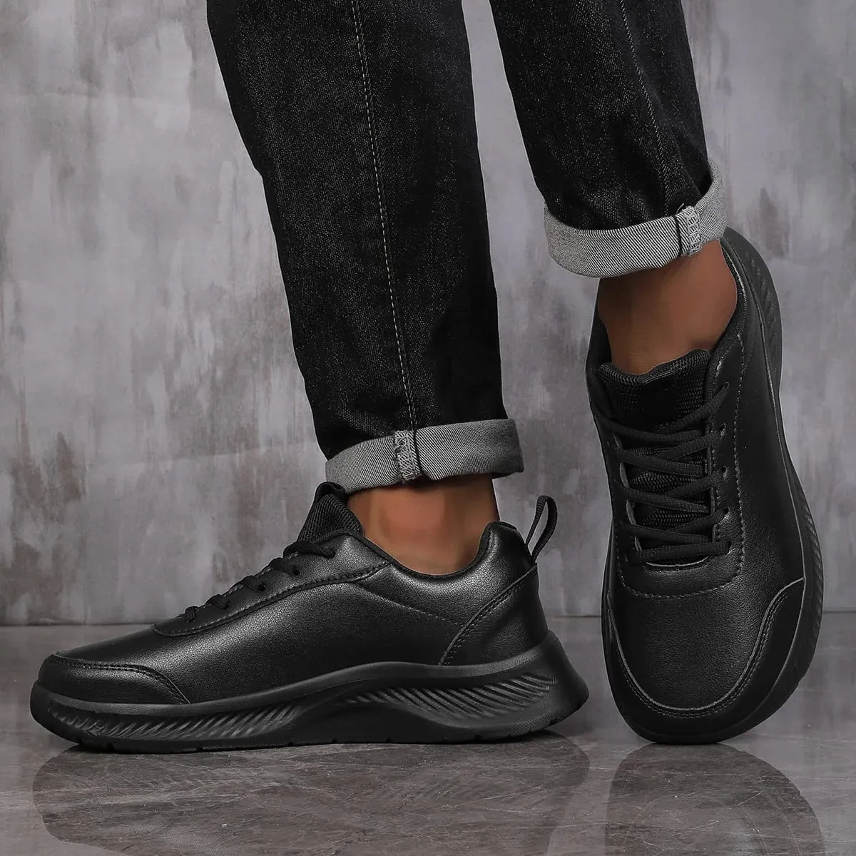 Wide Headed Men Casual Sports Shoes Simple and Comfortable Men Walking Shoes Unisex Running Shoes Sneakers — image 3