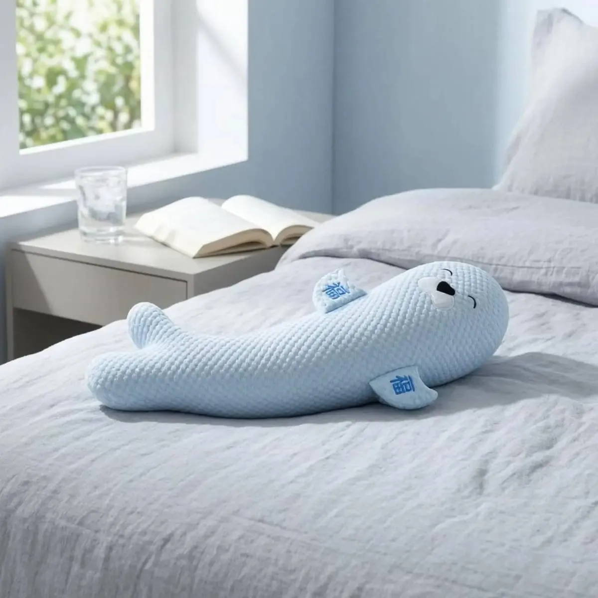 Plush Long Pillow for Hugging Sleep Supportive Body Cushion Cozy Animal Shaped Decor Comfortable Rest for Adults Bed