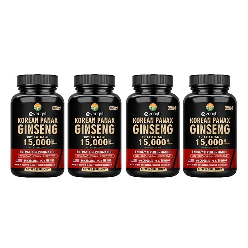 Red Korean Ginseng for Men’s Vitality & Performance – 10:1 Extra Strength Extract for Energy Focus & Productivity – Natural Ve — image 10