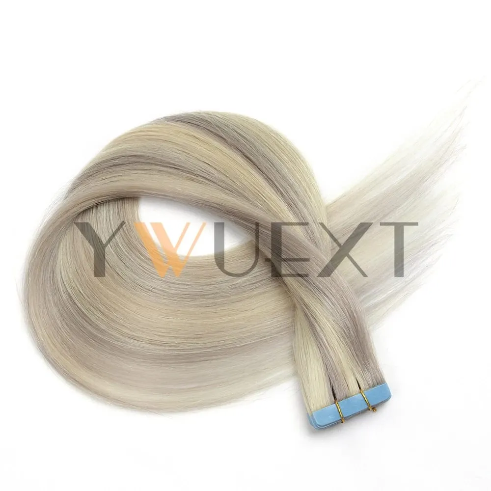 Real Human Hair Tape in Extensions 16'' 20'' Natural Straight High Light Seamless Tape Hair On Double Sided Tape 20pcs 30g/pack — image 5
