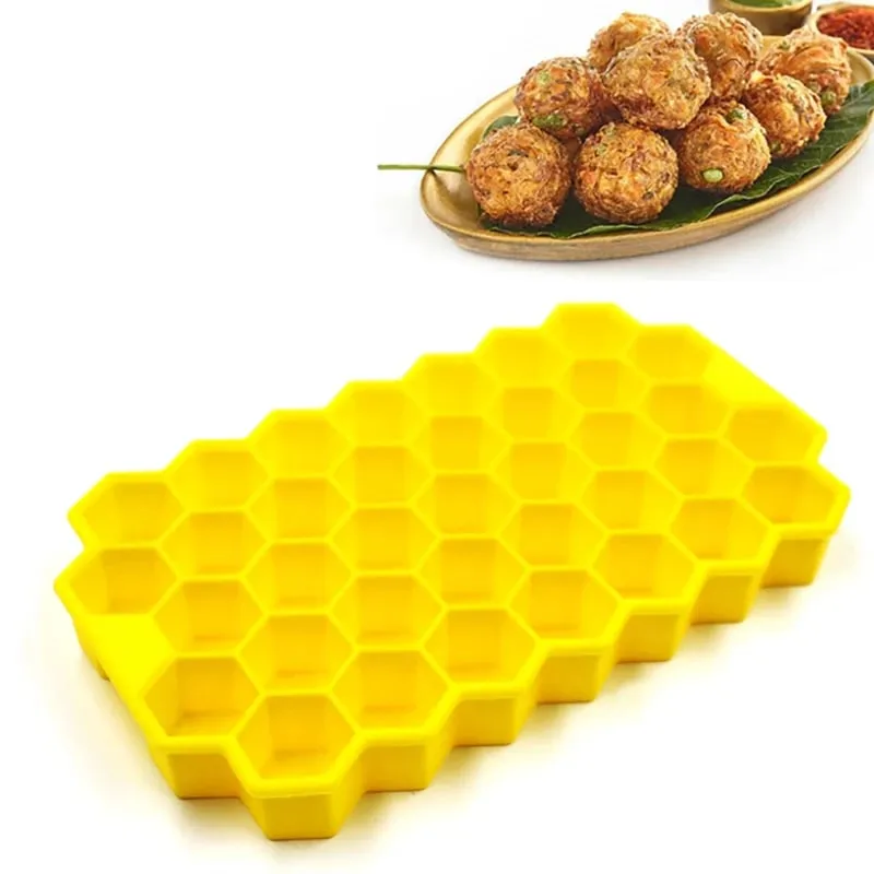 37 Grid Silicone Meatball Maker Rice Ball Maker Shaker Meatball Mold Fish Balls Beef Balls Mold Meat Tools Kitchen Accessories