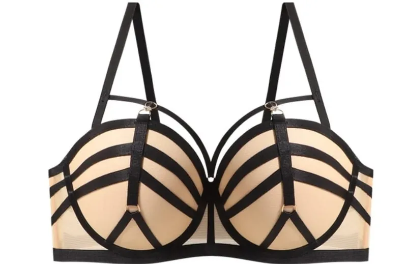 Women Sexy Round Manga Breast Bra Thick Cup Push Up Gather Bra Side Support Anti Sagging Plus Size Lingerie Underwear — image 12