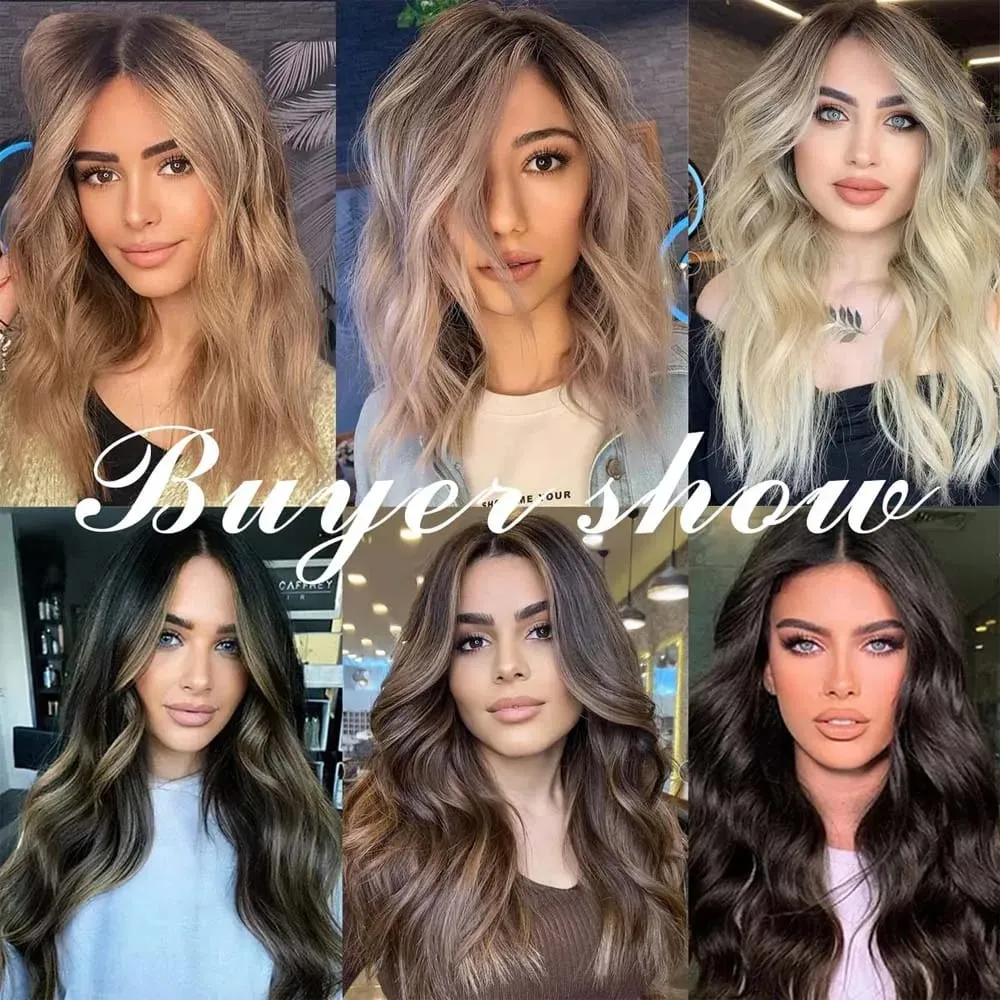 7pcs/set 22inch Elegant Wavy Clip-In Hair for Instant Volume & Everyday Glamour Suitable For All Women Synthetic Extension