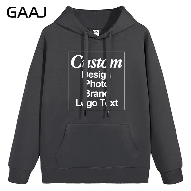 High Quality Custom Hoodie Cotton Sweatshirt Print Embroidery Brand Logo Text Photo Design Men Women Famliy Team Clothing 300g — image 48