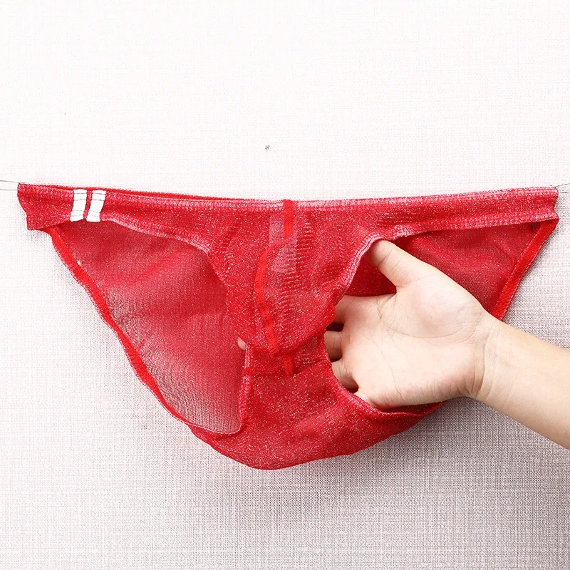Cuecas masculinas ultrafinas de malha baixa cintura respirável — image 17