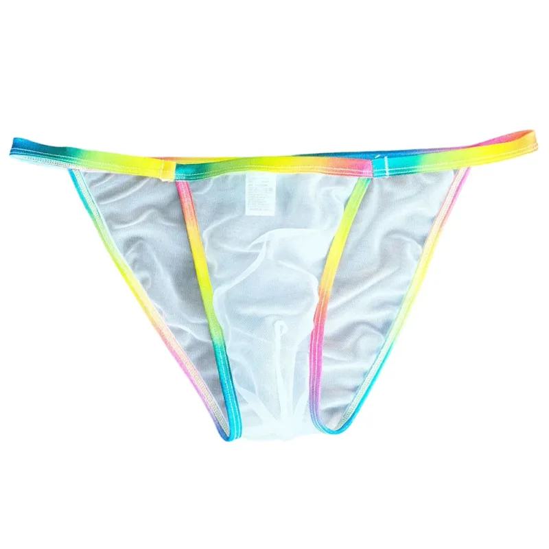 1pc Men Sexy Sheer Briefs Ultra Thin See Through Underwear Low Rise U Convex Pouch Mesh Breathable Panties Clubwear — image 6