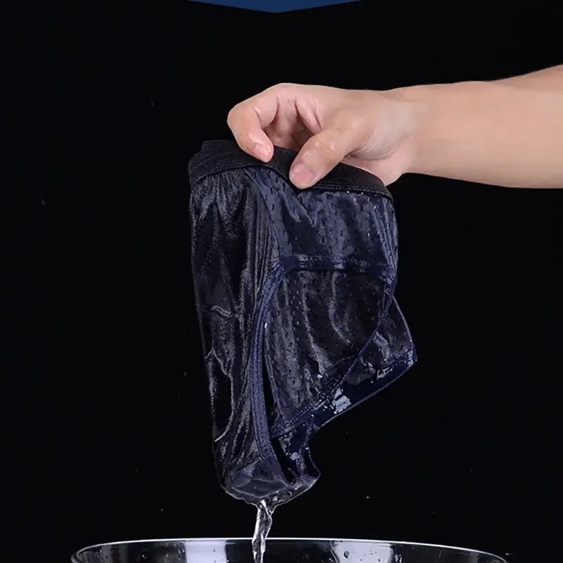 Männer Unterwäsche Männlich Dünne Atmungsaktive Dreieck Höschen für männer Eis Seide Slip Mesh Sexy Quadratische Ecke Hosen für männer Shorts