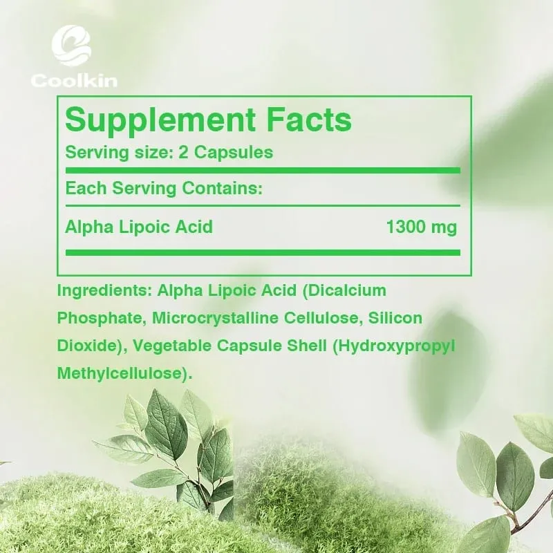 Alpha Lipoic Acid - for Nerve Health Circulation Brain Function Cognition Support Antioxidant Nutritional Supplement — image 3