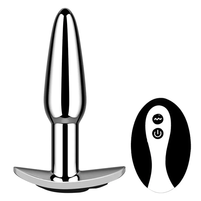 Anal Plug With Push 10 Vibration Modes Anal Toy For Men Prostate Massager Sex Toys With Remote Control Vibrator Anal Toys for 18
