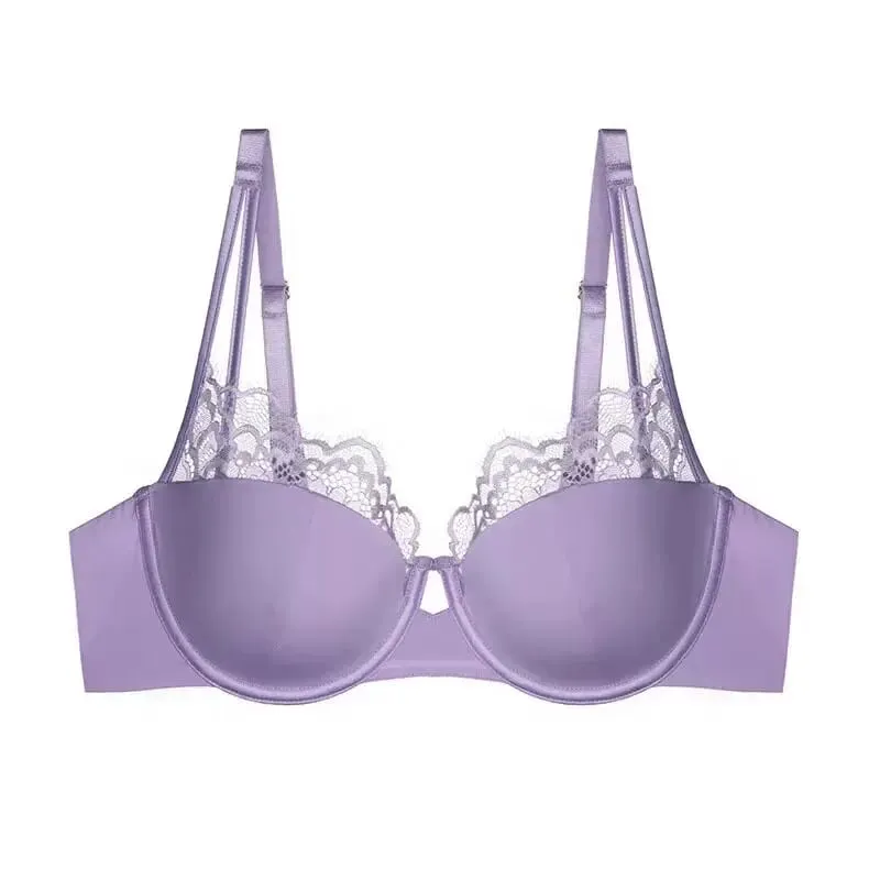 New Arrival Delicate Soft Underwire Leopard Print Thin Cup Underwear Set Push Up Anti Sagging Side Fat Control Comfort Bralette