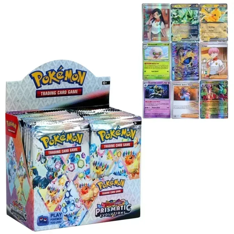 360Pcs/Box 10Cards/PACK English Pokémon Card Prismatic Evolutions English Booster Battle Transaction Card Gifts — image 2
