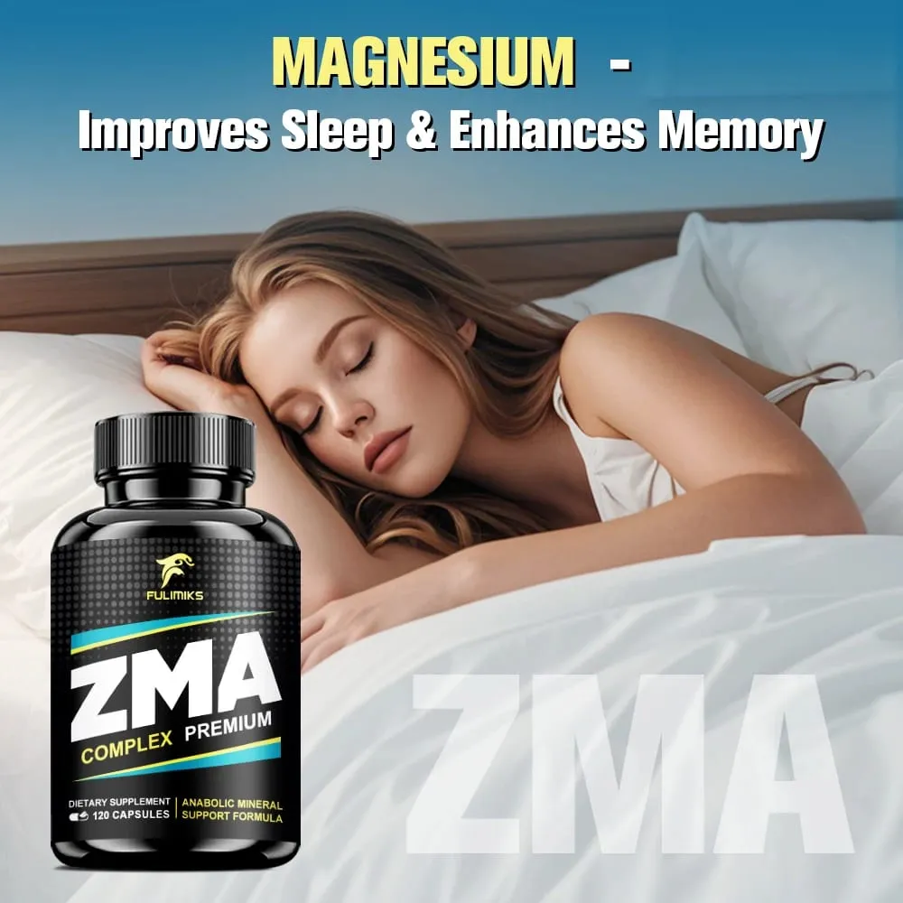 Buy 2 Get 2 Free! Easter Gift ZMA Supplements Capsules with Zin Vitamin B-6 Support Energy Brain Overall Health