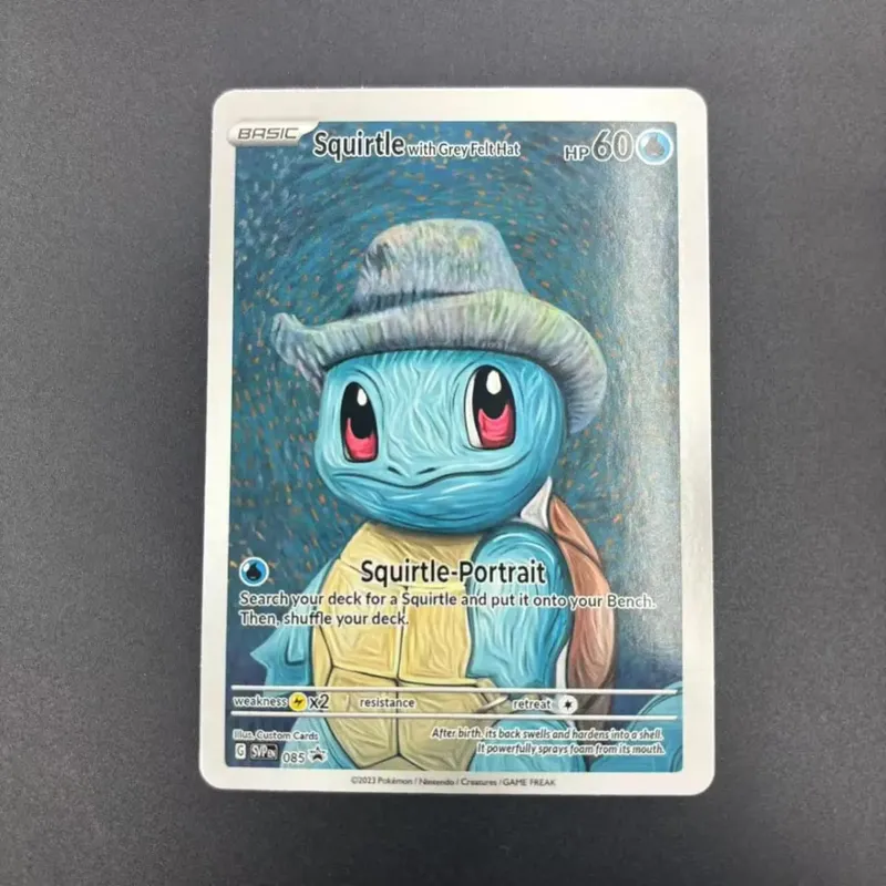 DIY Collection Cards 2023 SVP EN VAN GOGH /GREY FELT HAT Self Made Single Card Classic Game Anime Cards Gift Toy — image 6