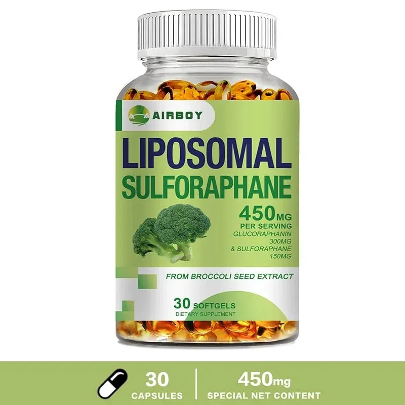 Sulforafano liposomal 450 mg - Suplemento antioxidante para el corazón que estimula la inmunidad — image 9