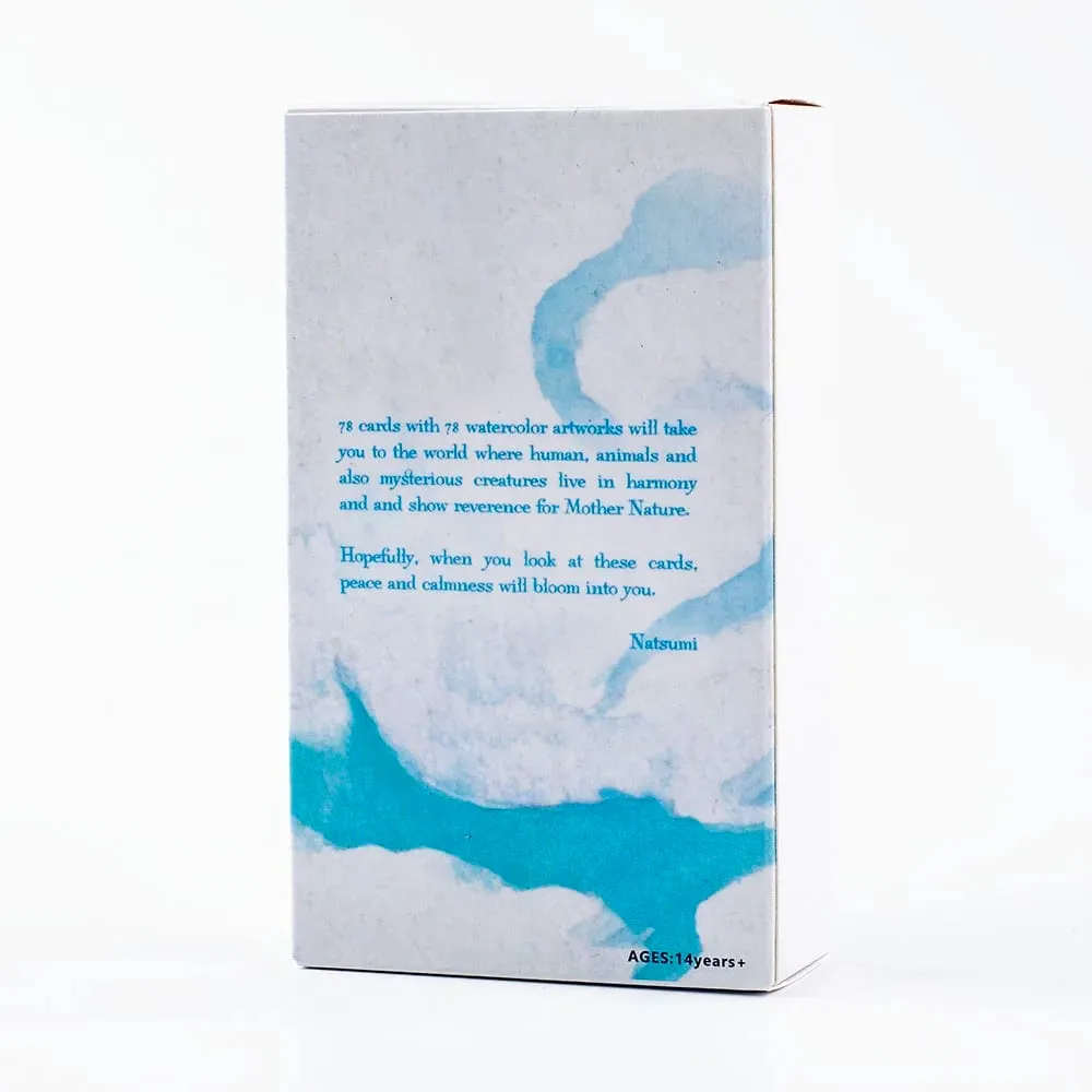10.3*6cm Hand-Painted Watercolor Tarot Deck - Ocean From The Sky 78 Cards for Meditation & Intuitive Guidance — image 3