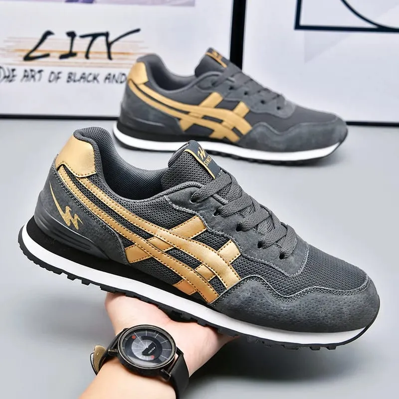 Double Star Training Walking Shoes Breathable Mesh Sports Shoes Versatile Fashion Trendy Men's Shoes — image 2