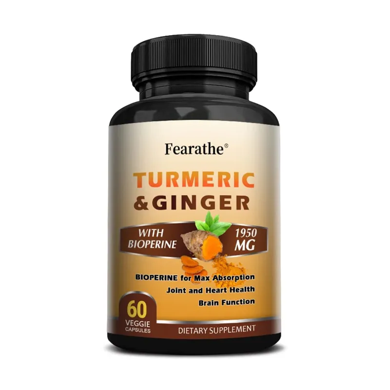 Organic Turmeric Curcumin 1500mg Capsules with Ginger & Black Pepper Support Joint Muscle Digestive & Immune Wellness — image 9