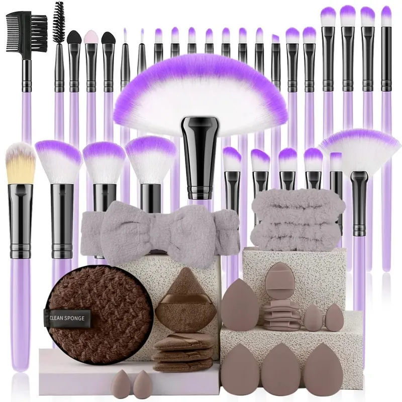 32Pc Makeup Brush Set Cosmetic Tools for Powder Eye Shadow Foundation Blush Blending Beauty Makeup Brush Kit for Makeup Starters — image 11