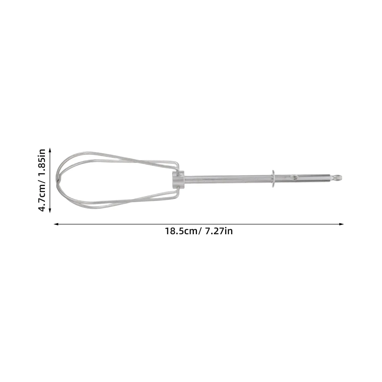 2Pcs Stainless Steel Whisk Replacement for Hand Mixer - High Efficiency Egg Beater Attachment Easy Clean Rotary Whisk Beaters