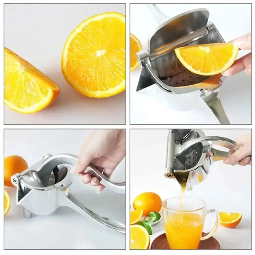Manual Juicer Fruit Juice Squeezer Detachable Heavy Duty Easy Manual Citrus Squeezer Press Juicer Extractor Tool Aluminum