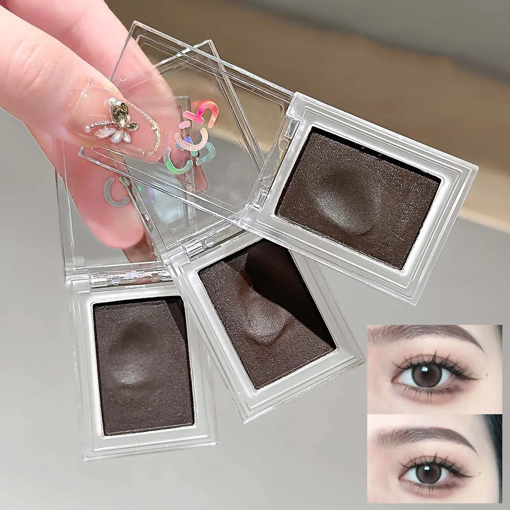 1Pc Dark Brown Eyeliner Cream Waterproof Beauty Cosmetics Long Lasting Gel Eyeshadow 2 in 1 Makeup Tool Matte Eye Liner — image 4
