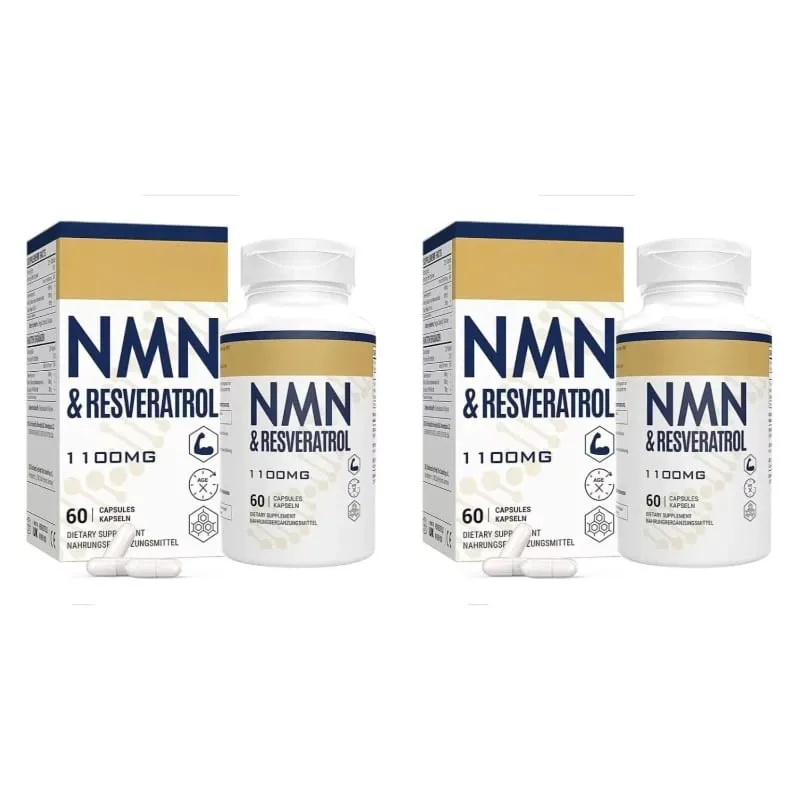 NMN & Resveratrol Capsules Antioxidant Complex Supplement with Black Pepper Extract 1100mg 60 Capsules — image 8