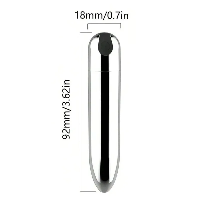 USB Rechargeable Bullet Vibrator - Waterproof Mini Powerful Vibrator 10 Modes Clit G-Spot Stimulator Sex Toy for Women — image 12