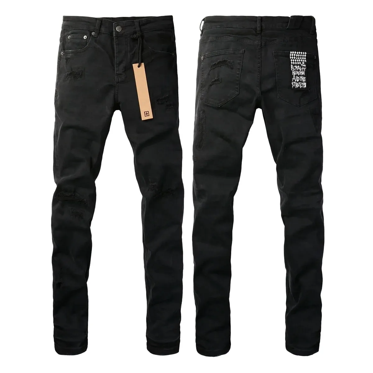 2026 New Arriva Men's Premium White Skinny Jeans Clean Fit Denim Pants High Street Fashion Trousers — image 17