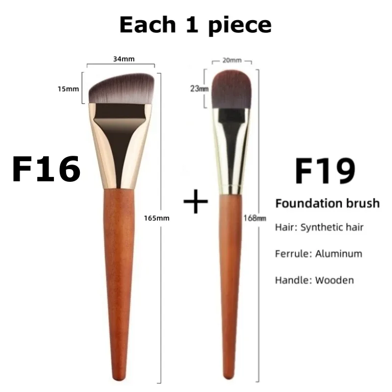 Ultra Thin Foundation Makeup Brushes Flat Top Angled Professional Face Contour Make Up Brush — image 20