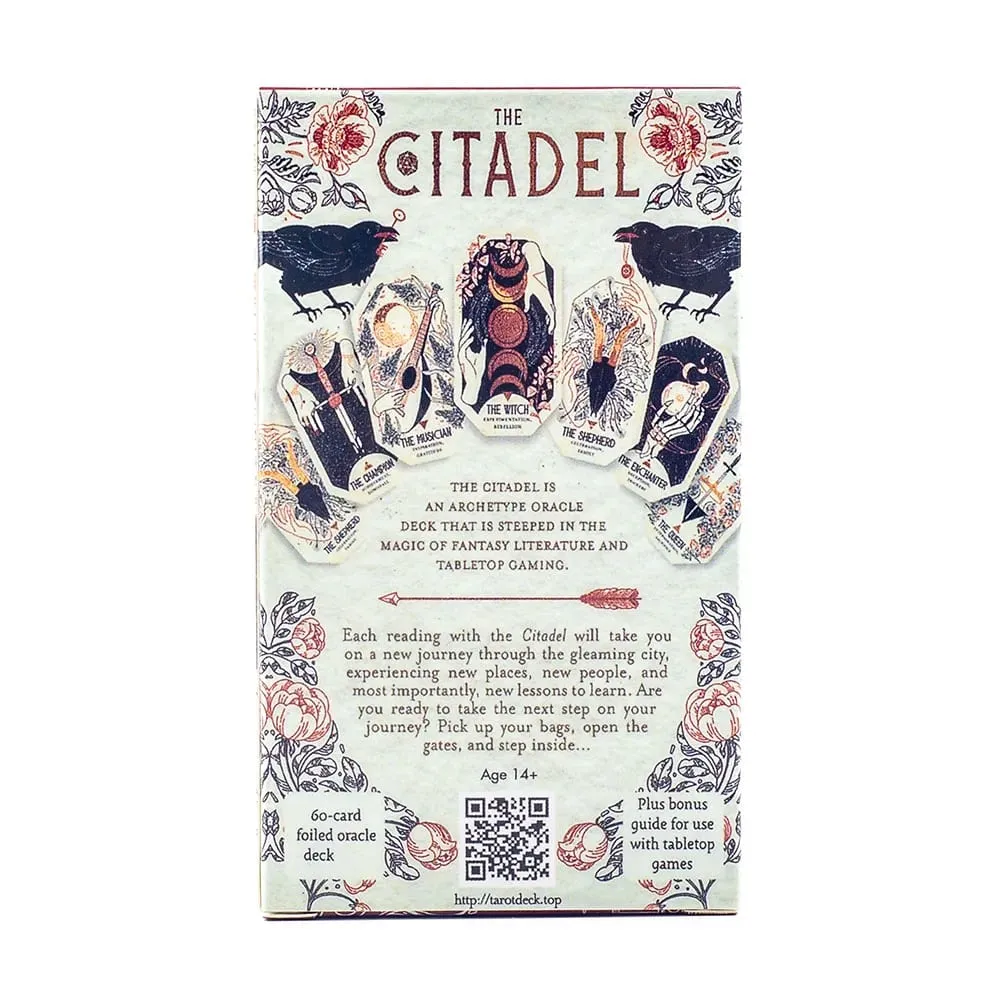 The Citadel A Fantasy Oracle - 60Cards Tarot Deeply Influenced By Fantasy Literature & Tabletop Games Magical Elements
