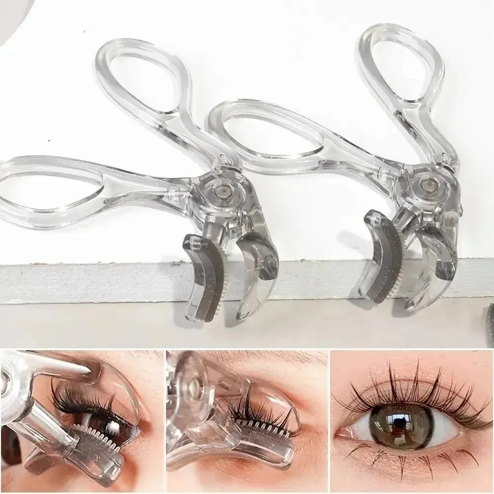 Dual-Type Eyelash Curler with Comb – Wide & Partial Clip Options Waterproof Long-Lasting Natural Curl Unisex Certified
