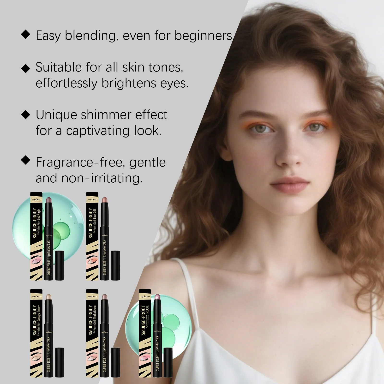 Multi-Color Shimmer Eyeshadow Stick Set: Creamy Smooth High Pigment Long-Lasting Glitter Eye Makeup for Beginners & Daily Looks — image 3