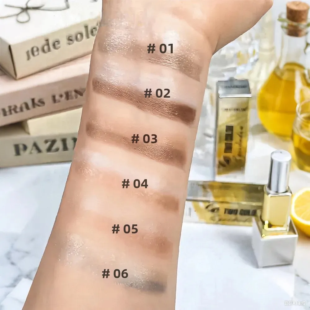 Long Lasting Two Tone Eyeshadow Stick Waterproof Smudgeproof Shimmer Highlighter Blendable Eye Contour Makeup Cosmetic — image 5