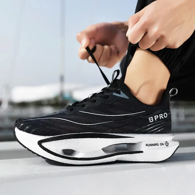 2026 Men Sports Running Shoes Marathon Breathable Light Comfortable Women Athletic Sneakers Carbon Board Trend Athletic Sneakers