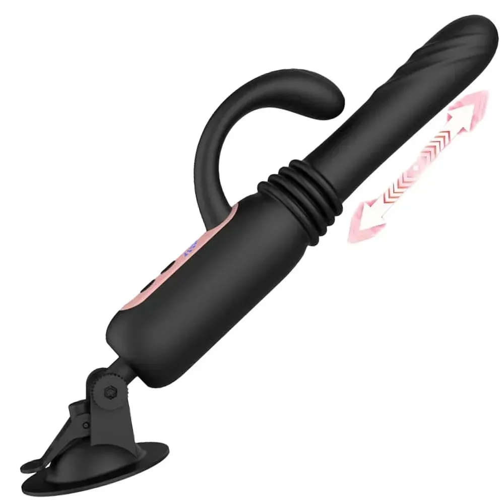 7 Telescopic Sex Machine Thrusting Dildo Vibrator 30MM Auto Stretch Rechargeable With Suction Cup Adult Sex Toys for Women — image 1